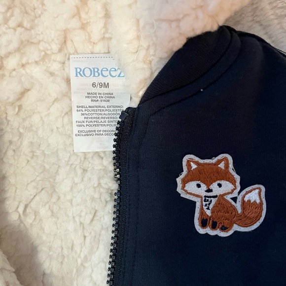 ROBEEZ Reversible hooded sweatshirt, size 6-9 months, NWT - Picture 2 of 6
